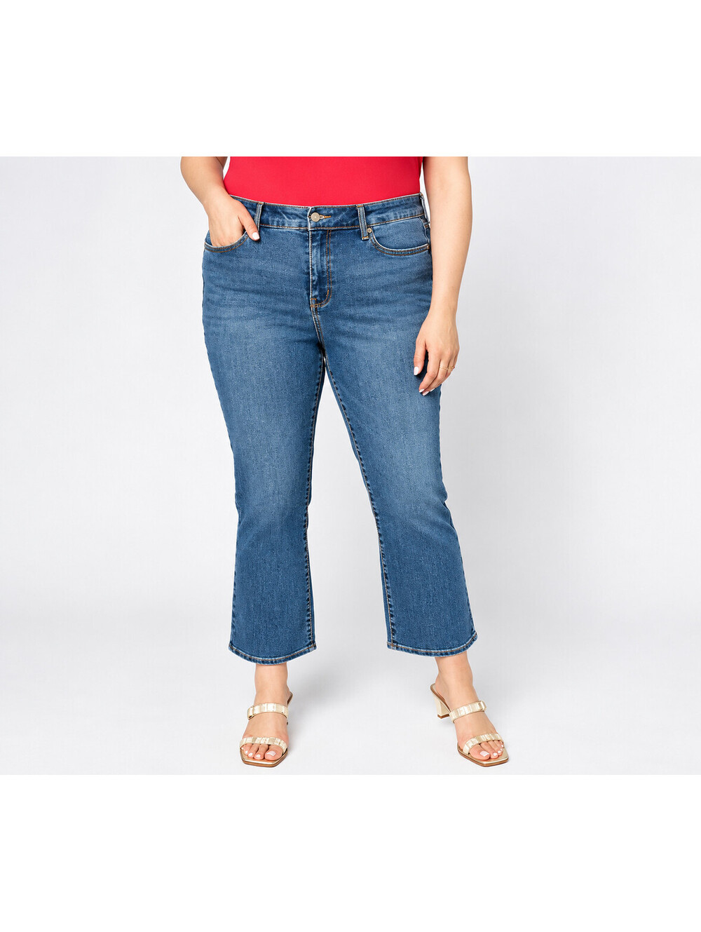 NYDJ Ellison Straight Leg Ankle Jeans with Cool Embrace Indigo Peak, Tall 14